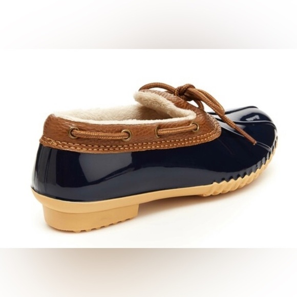 NWT JBU by Jambu Women’s Woodbury Waterproof Duck Shoes Navy/Tan Size 10M - Picture 4 of 16